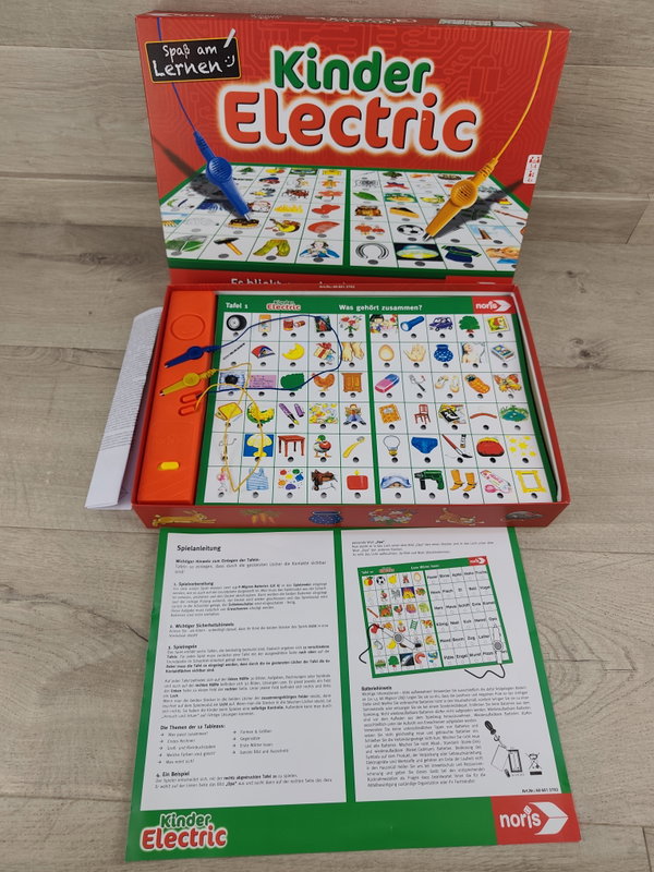 Noris Kinder Electric Gra edukacyjna 4+ 12 tablic DE
