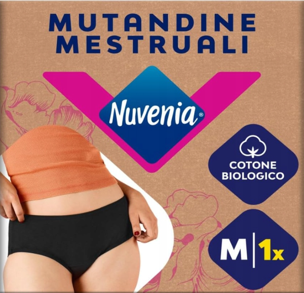 Nuvenia Majtki Menstruacyjne Bawełna Organiczna M Czarne
