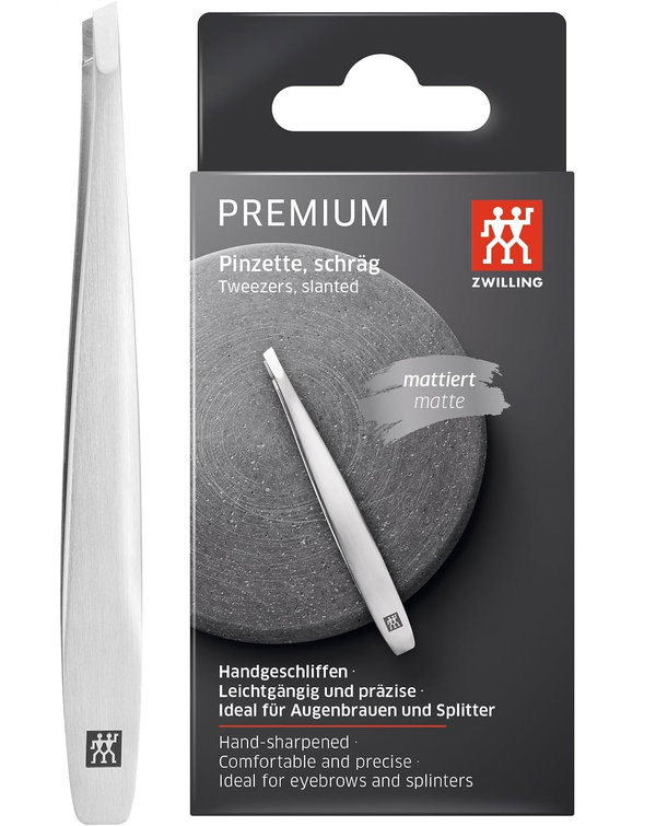 Zwilling Premium Pęseta Skośna do Brwi Stal Nierdzewna 9 cm