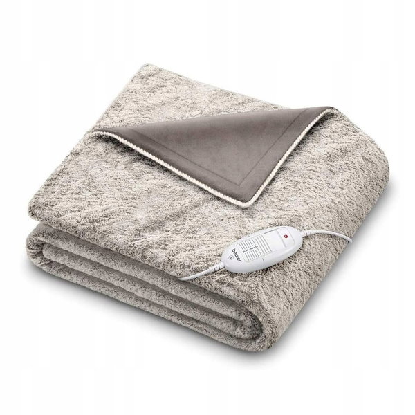 Beurer HD 75 Nordic Taupe Koc Elektryczny Rozgrzewający 130x180 cm OUTLET