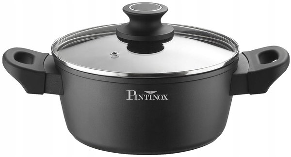 Pinti Inox Power Xylan Garnek aluminiowy 24 cm 4,3 l Gaz Indukcja
