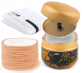 Veemos Płatki wielokrotnego użytku 14 sztuk + etui + woreczek