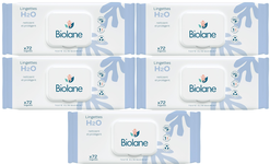 Biolane H2O Chusteczki nawilżane 5 x 72 szt.