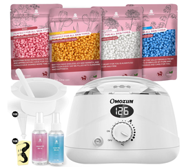 OMOZUN Urządzenie do podgrzewania wosku + akcesoria