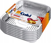 CUKI Rs74 Ultra wytrzymałe Tacki aluminiowe duże 6 sz. 40,5 x 32,7 cm OPIS