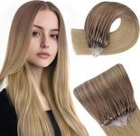 Easyouth Microring Przedłużki Prawdziwe włosy Ombre 45 cm #10/14 50g