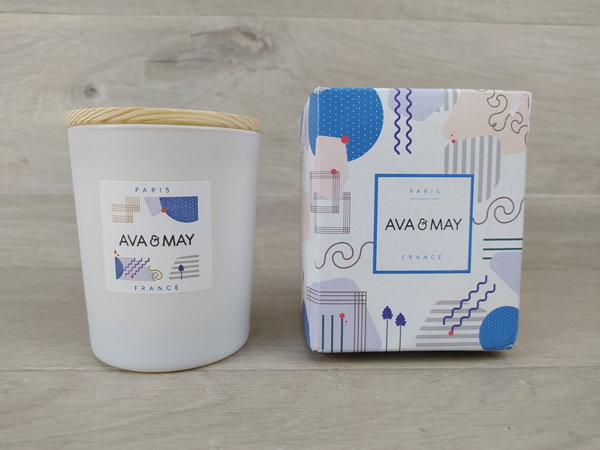 AVA & MAY Paris Świeca zapachowa wegańska sojowa 180g OPIS