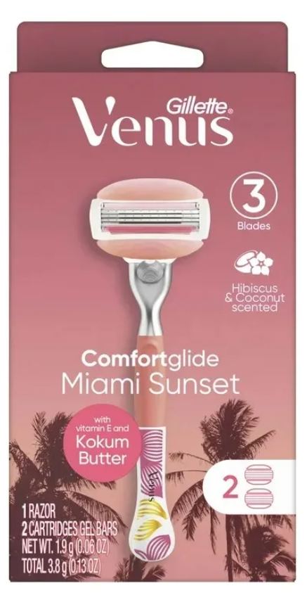 Gillette Venus Miami Sunset ComfortGlide Maszynka do golenia + 2 wkłady