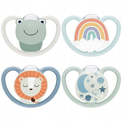 NUK Space Day & Night Smoczek ortodontyczny 0-6m 4 sztuki OPIS