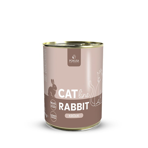 Karma mokra dla kotów dorosłych - Królik - Pokusa Premium Selection 400 g