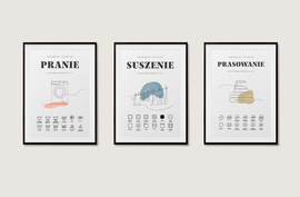 Plakat do pralni, plakat pranie 30x40