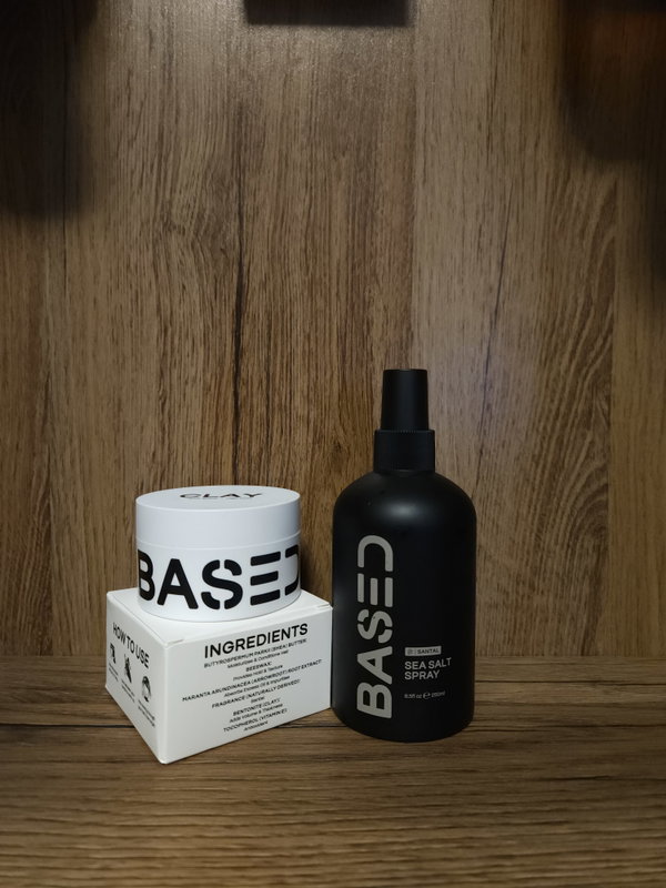 Based bodyworks hair clay and sea salt spray