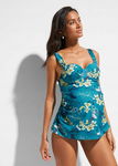 B.P.C tankini ciążowe niebieskie w kwiaty 44(85D).