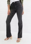 B.P.C jeansy bootcut shape high waist szare ^48