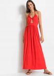 B.P.C letnia sukienka maxi czerwona r.32/34