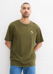 B.P.C t-shirt męski oliwkowy z nadrukiem XL.
