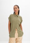 B.P.C bluzka koszulowa khaki krótki rękaw r.48