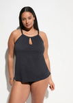 B.P.C tankini czarne ze strukturalnym wzorem z figami 52.