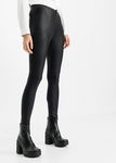 B.P.C legginsy czarne z woskowanym wzorem skóry węża r.32/34