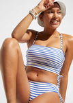 B.P.C bikini bandeau niebiesko-białe w paseczki ^46
