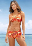 B.P.C bikini z bokserkami czerwone z nadrukiem ^48