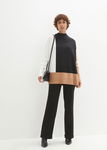 B.P.C sweter oversize z rozcięciami trójkolorowy r.44/46