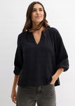 B.P.C bluzka muślinowa oversize czarna ^40