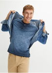B.P.C t-shirt męski z dekoltem henley vintage r.M