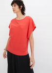 B.P.C bluzka prążkowana oversize czerwona ^48/50