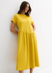 B.P.C sukienka oversize midi żółta musztardowa ^40/42