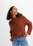 B.P.C sweter brązowy z wywiniętym rękawem ^44/46