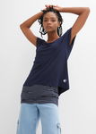 B.P.C bluzka 2w1 t-shirt z wewnętrznym dłuższym topem ^40/42