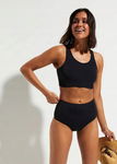 B.P.C bustier- top czarny ze splotem 42.