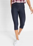 B.P.C legginsy rybaczki 3/4 w optyce jeansu ^52/54