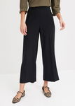 B.P.C czarne kuloty spodnie 7/8 damskie w kant r.48