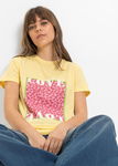 B.P.C t-shirt żółty z nadrukiem 44/46.