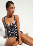 B.P.C tankini czarne w grochy w komplecie z figami w grochy ^42(80B)