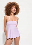 B.P.C tankini liliowe z figami 44.