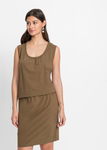 B.P.C sukienka dżersejowa z dżetami khaki r.44/46