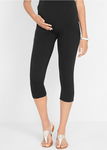 B.P.C legginsy 3/4 ciążowe czarne bawełniane ^48/50