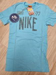 Nike t-shirt męski błękitny z nadrukiem S