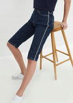 B.P.C jeansowe bermudy ze stretchem ciemnoniebieskie r.50