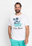 B.P.C t-shirt męski biały z nadrukiem XL.