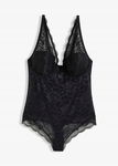 B.P.C body czarne ze stringami usztywniane miseczki koronkowe r.90C