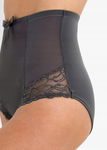 B.P.C. majtki figi panty shape antracytowe z koronką ^48