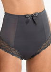 B.P.C. majtki figi panty shape antracytowe z koronką r.40