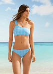 B.P.C bikini bandeau niebieskie we wzorki 38.