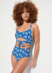 B.P.C bikini niebieskie we wzory wiązane ^42