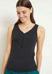 B.P.C top czarny z guziczkami ^40/42