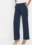 B.P.C spodnie eleganckie palazzo granat r.38